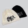 European and American Trendy Brand Hip-hop Retro Pullover Hat Fashionable Casual Versatile Men's and Women's Letter Jacquard Double-layer Stacking Hat