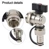 Temperature Resistant Valve Brass Heating Valve Drainage Pipe Connector 1 Pcs Forged Design Brass Body Material