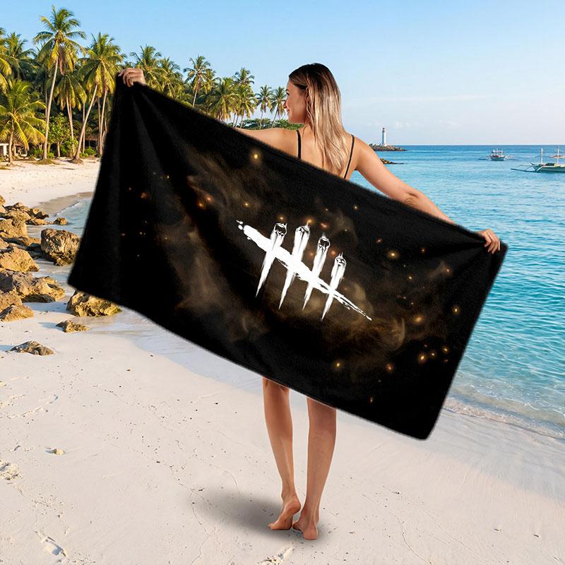 Large Beach TowelDead by Daylight Soft Absorbent Towel Beach Bath Home Use