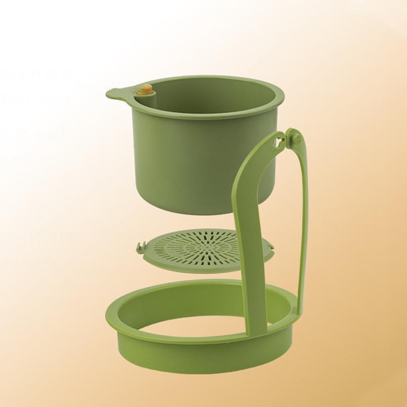 Creative Sink Hanging Plastic Strainer Basket Openable Bottom Cover Detachable Kitchen Garbage Filter Quickly Drain