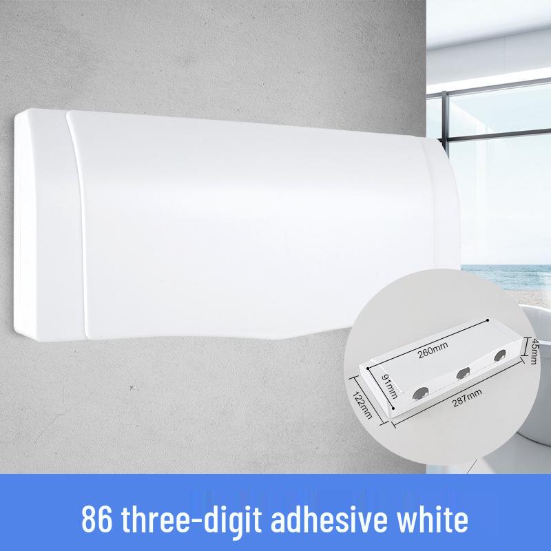 86 Type Transparent Self-Adhesive Waterproof Socket Cover for Bathroom Switches