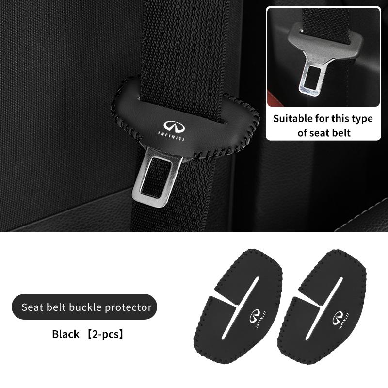 Car Accessories Seat Belt Buckle Anti-scratch Protector Cover For Infiniti Q50 FX35 Q30 G37 Q70 QX70 G35 Q60 QX50 QX60 QX80 QX30