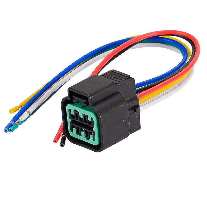 

PB625-06027 6 Way Headlight Headlamp Connector Adapter Harness Cable Wire Wiring Plug Pigtail Fit for Kia Sportage 2005-2010