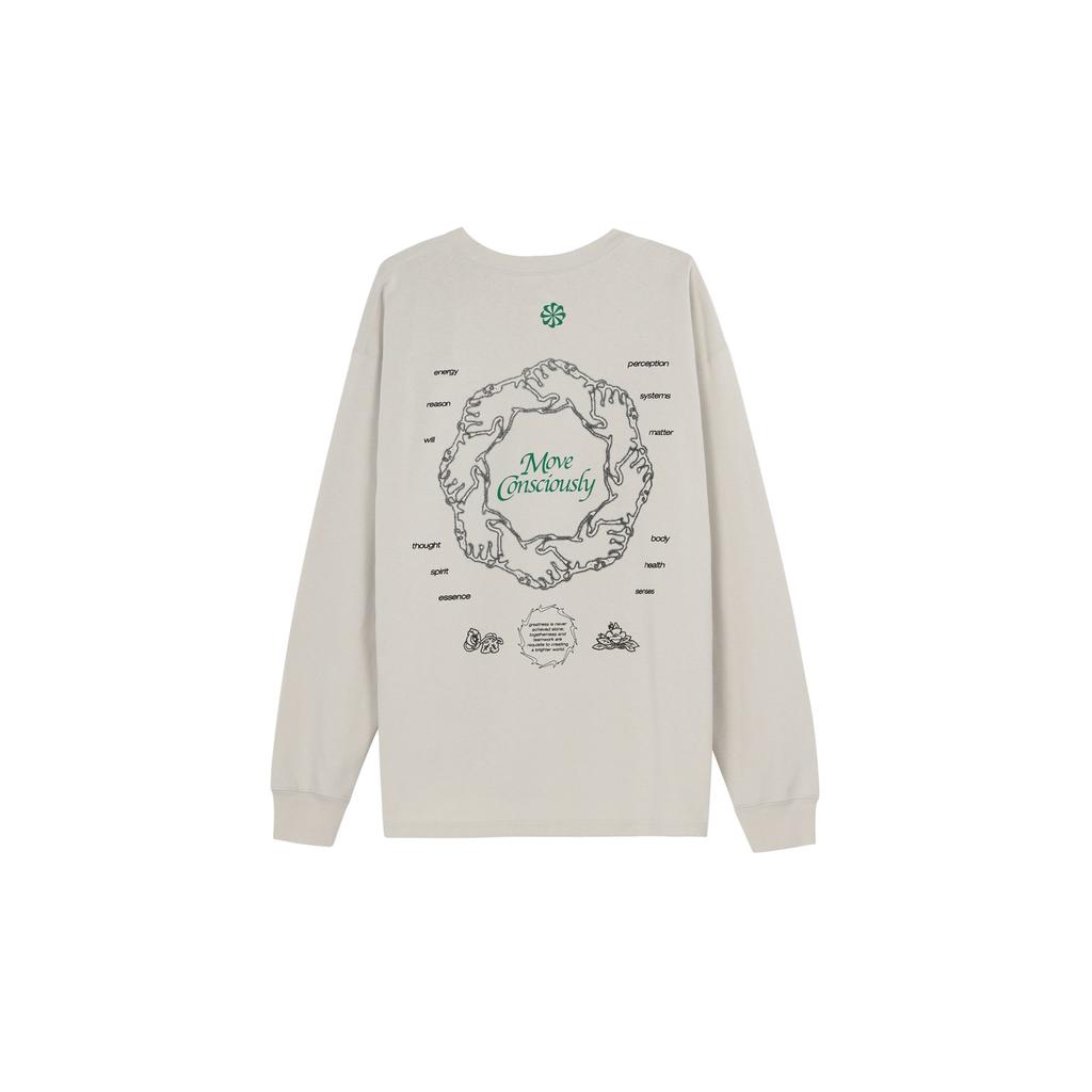 Nike Sportswear Alphabet Print Long Sleeve T-Shirt Men Tops Light-Bone DN5141-072