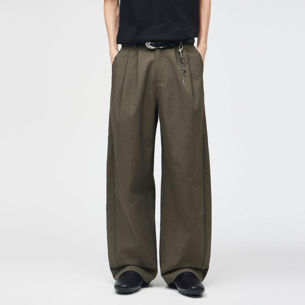 American High-end Cleanfit Deconstruction Profile Scimitar Pants Men's Trendy Brand Loose Wide-leg Straight Casual Trousers
