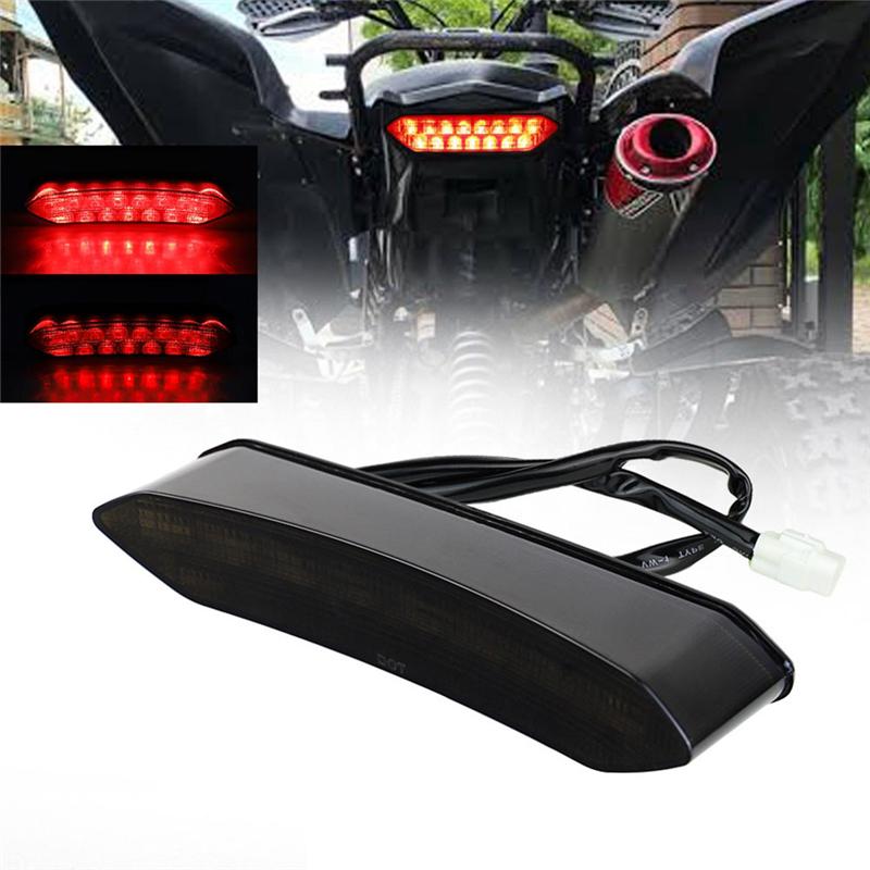 ABLZ-12V Motorbike Tail Light LED Tail Light Motorbike Light Parts For Raptor 700 06-018 Black