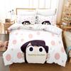 Comforter New Komi Can'T Communicate Bedding Set Cartoon Anime Three-Piece Set Adult Kid Bedroom Three-Piece Suits 3D Kawaii Girls Be