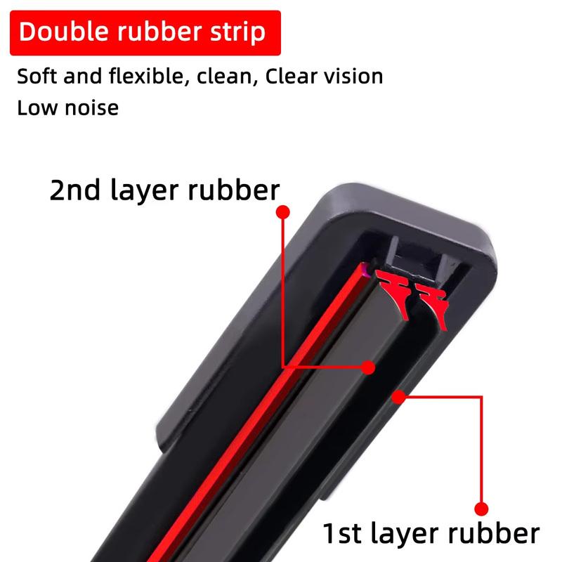 PINMOAP Double Rubber Strip Wiper Suitable For Tesla Model 3 2018-2022 Car Windshield Wiper Blades 2018 2019 2020 2021 2022