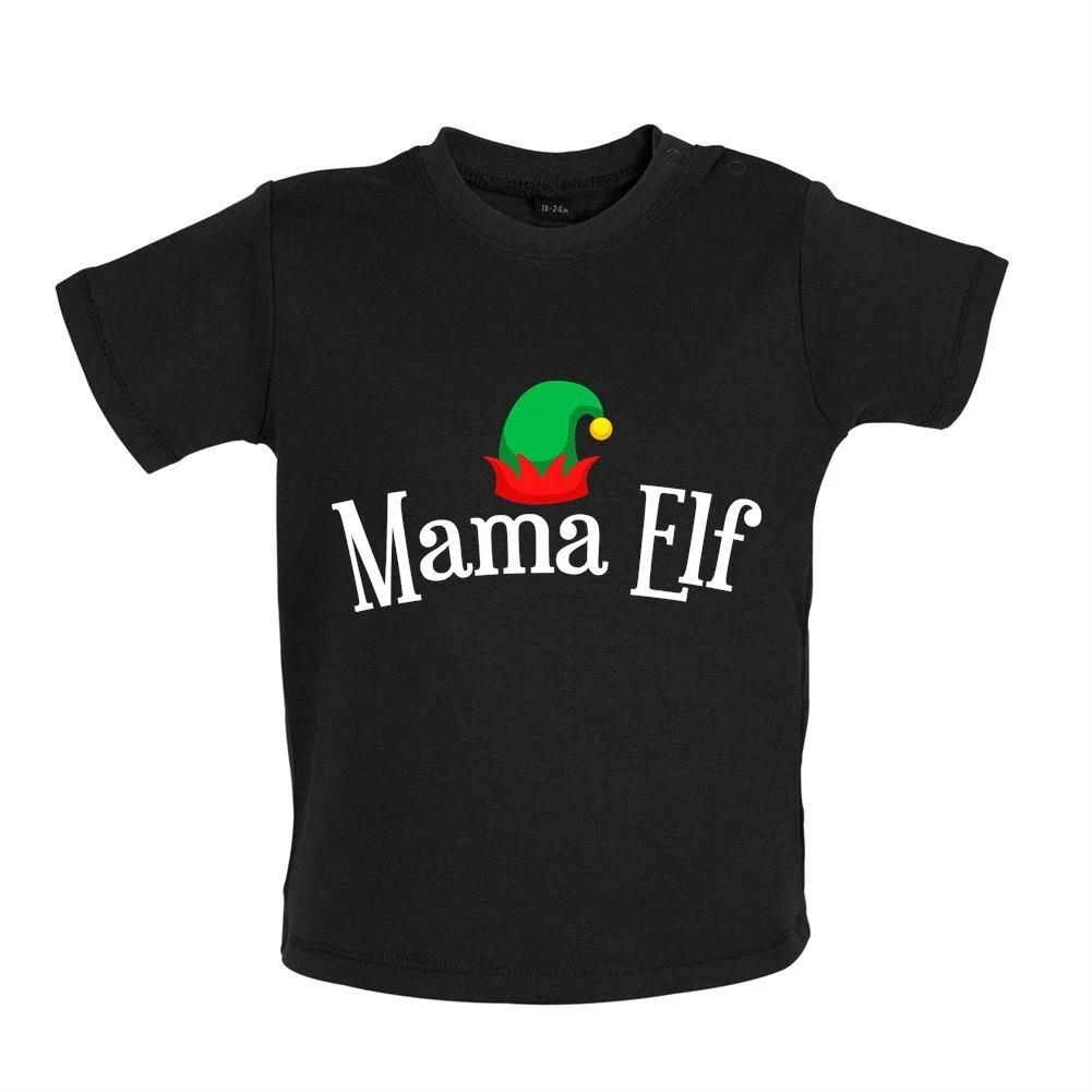 Mama Elf - Baby T-Shirt / Babygrow - Elfs Elve Elves Mummy Mum Christmas Xmas 130