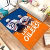 Edmonton Oilers (1) Rug Suitable For Living Rooms Bedrooms Computer Rooms Dining Areas And Placement Under Tables And Chairs Also An Ideal Choice For 