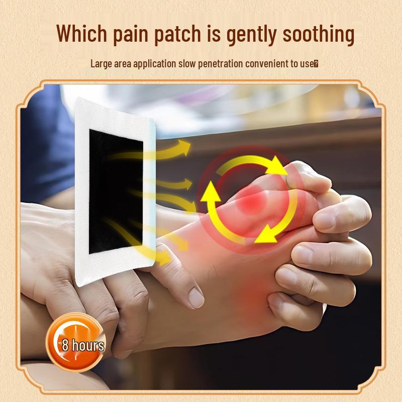 

Zanganlin Tibetan Medicine Gout Relief Patch for Neck, Shoulder, Waist, Leg, High Uric Acid, Joint Pain, Deformity, Redness, and Swelling. 10 patches/box чорний