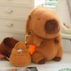 Cute Fluffy Plush Capybara Shoulder Bag Stuffed Poop Persimmon  Capibaras Animals Crossbody Bags Gift For Girl School Present