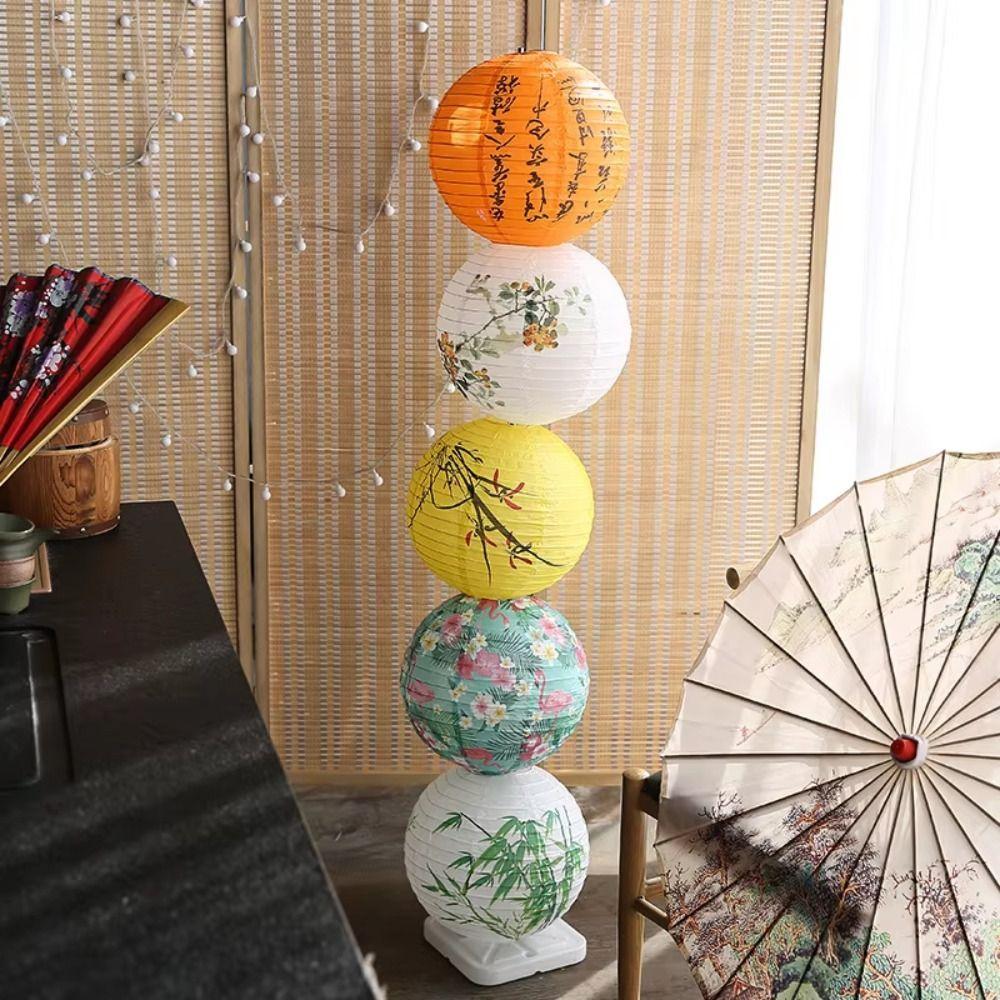 Flower Letter Printed Chinese Lantern Hanging Paper Lantern Festival Lantern  National Day