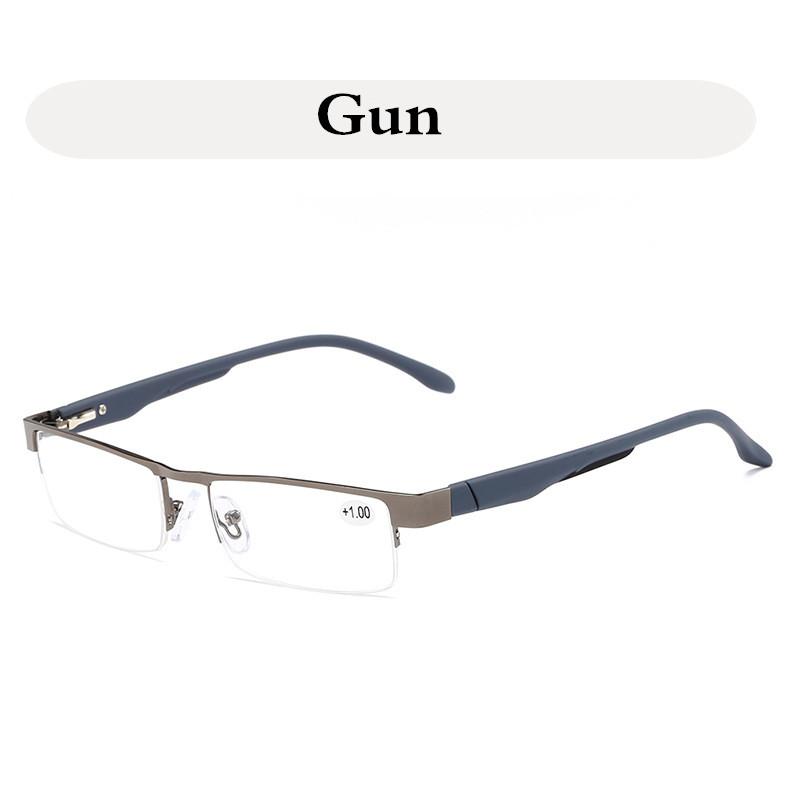 

New Reading Glasses Men Fashion Square Metal Optical Eyeglasses Vintage Presbyopia Hyperopia Women Eyewear +1.0 +2.0 +3.0 +4.0 +150