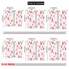 2pcs 2D flat printing Merry Christmas Curtain Red Christmas Tree White Versatile Fabric Without Electricity Family Party Use for