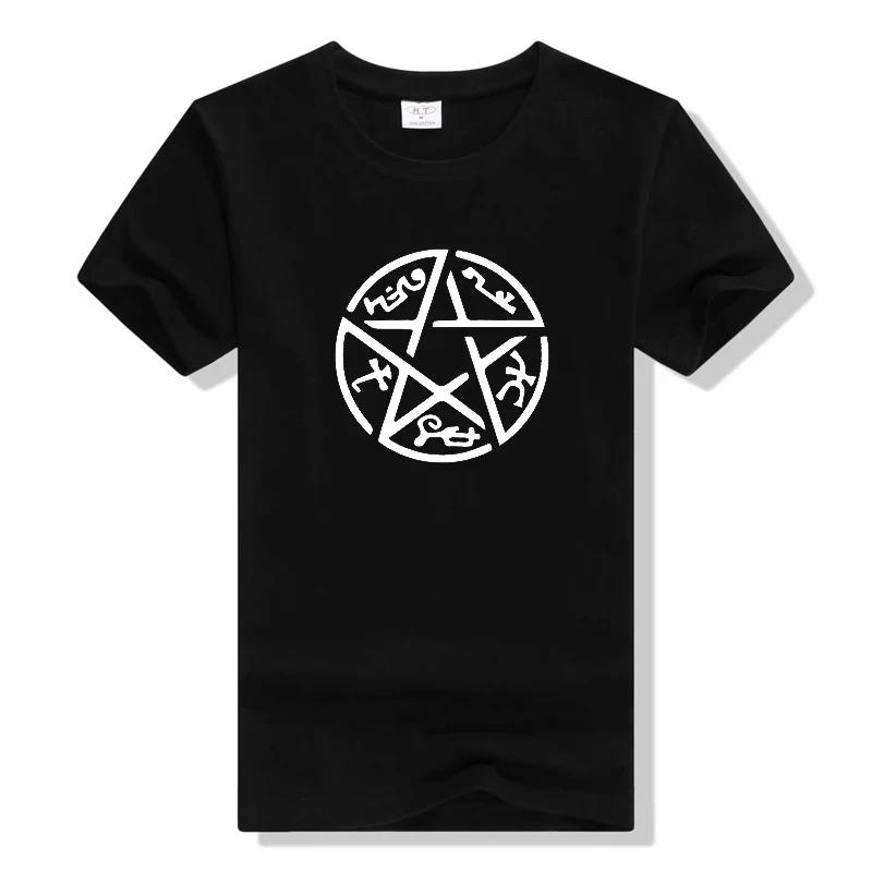 Supernatural Demon Trap T Shirt Cotton Men Print t shirt ... XXXXL