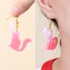 Handmade Epoxy Resin Moulds Cats Earrings Silicone Moulds Animal Molds Pendant Moulds with Hole Jewelry Making Molds