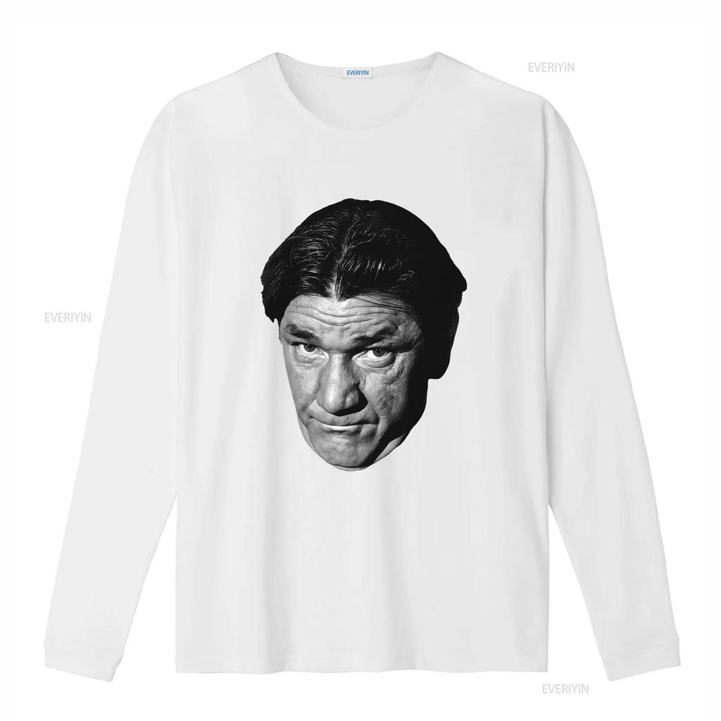 Vintage Black White Funny Classic Comedy Actor Portrait Print Casual T Shirt Vintage Washed Graphic Stretched Streetwear
