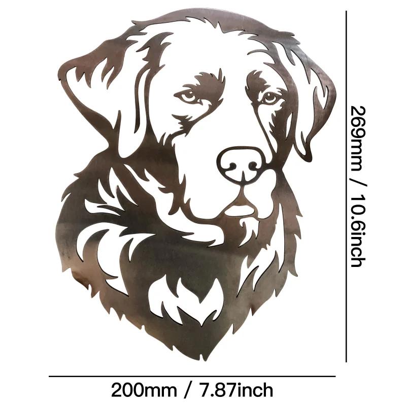

Искусство Скульптура Лабрадор Собака Сад Садовый орнамент Металл Собака Металл Садоводство Дерево и дверь Подвесные украшения Украшения XXL