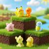 6Pcs/Set Pokemon Monsters Anime Figure Kawaii Jigglypuff Pikachu In Charmander 2cm PVC Adult Collection Model Dolls Toy Gift