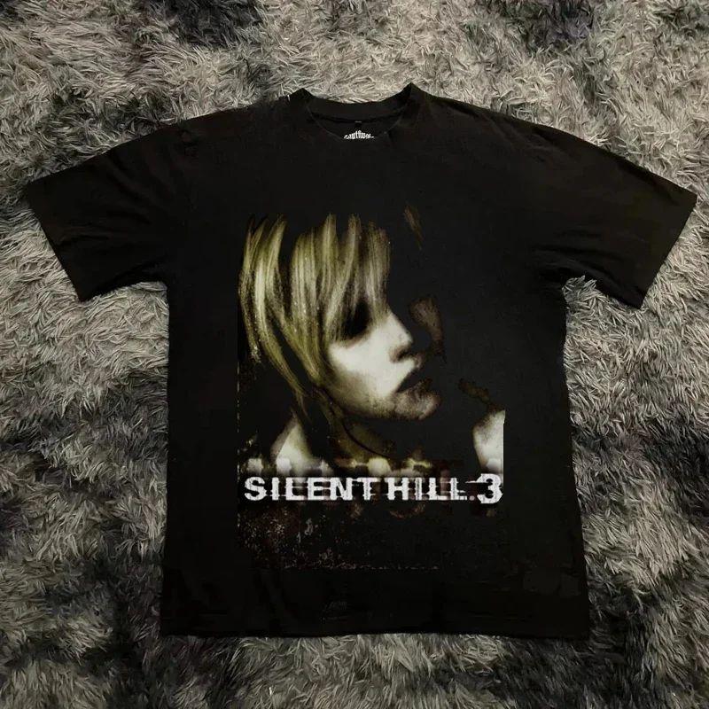 2026 "Silent Hill 2" "Silent Hill 3" Printed T Shirt High Quality Y2k Stylish Casual Breathable Men's Team Neck Printed T Shirt