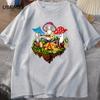 Hippie Magic Mushroom Tshirt Funny Graphic T Shirts Streetwear 90s Men's T-shirts Man Hippie Cotton Tee Shirt T-shirt Male