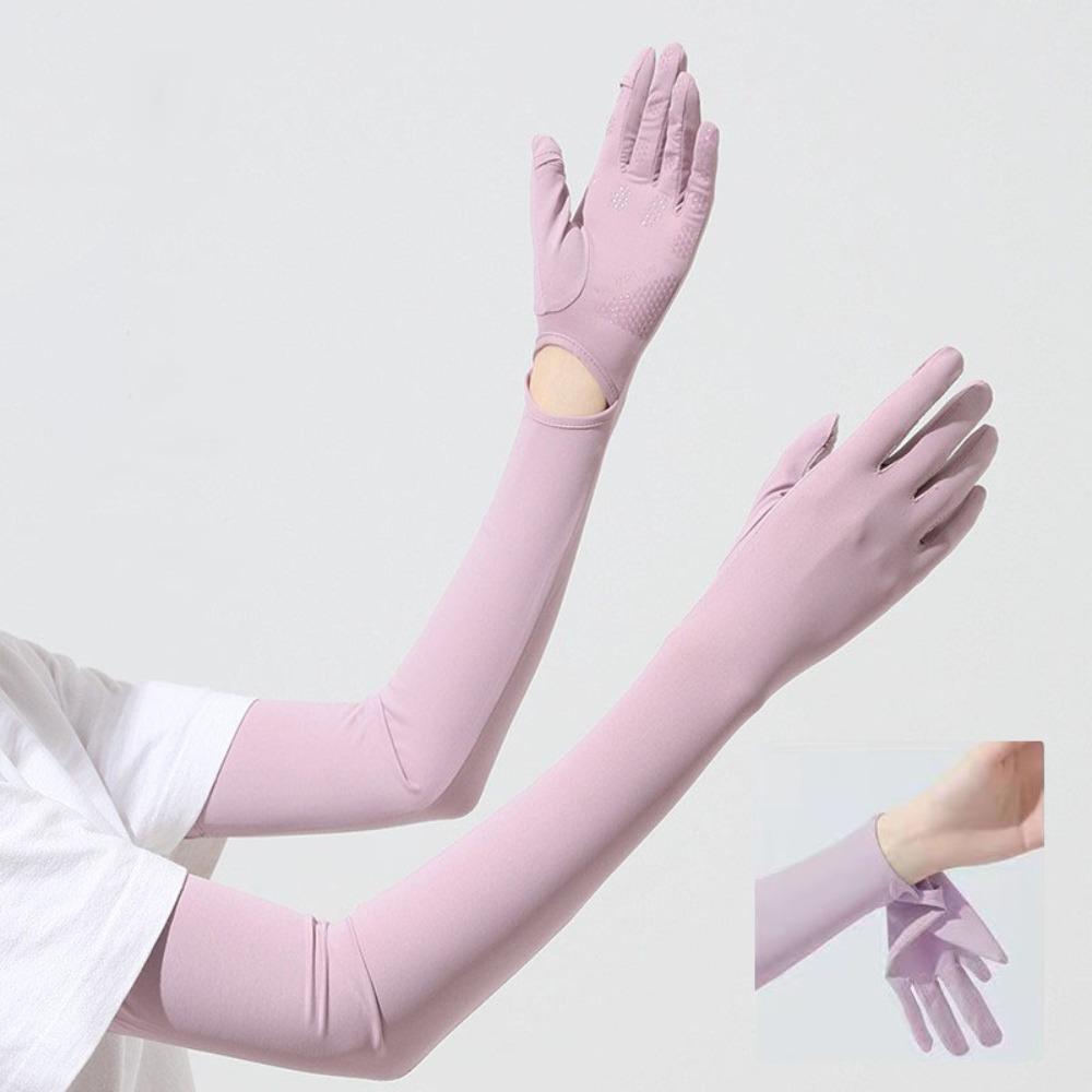 Ice Silk Summer Gloves Anti UV Shield UV Resistant Gloves Sun Protection Gloves  Summer Outdoor