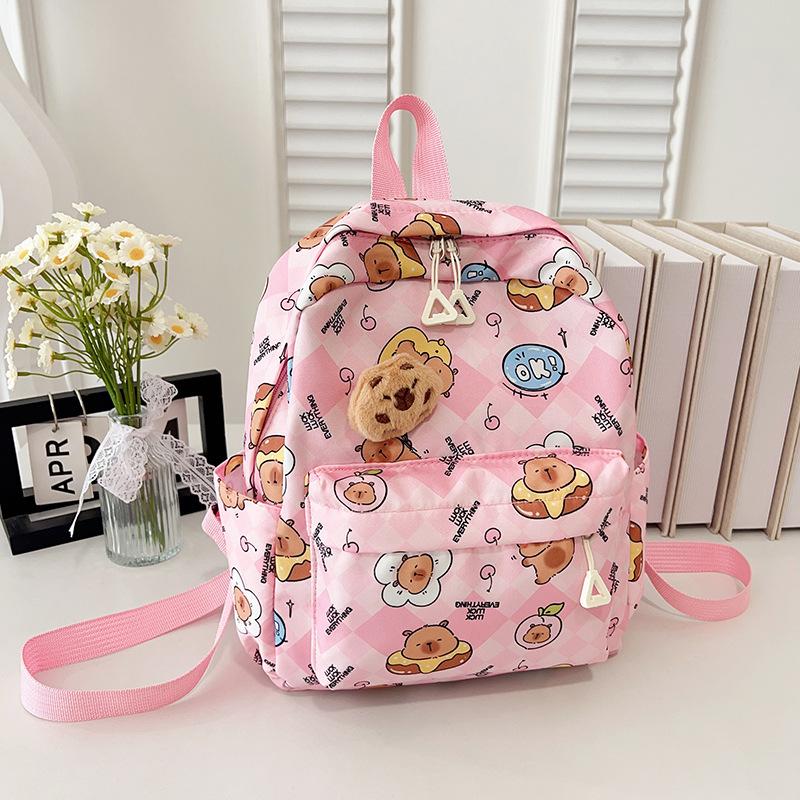 Elementary School Bag New 2025 Large Capacity Cartoon Cute Doll Children's School Bag Backpack Tide