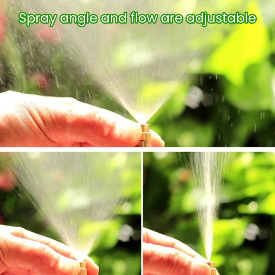 Gartenbewässerungssystem Bewässerungsschlauch mit verstellbaren 360-Grad-Biegedüsen Automatisches Tropfbewässerungsset