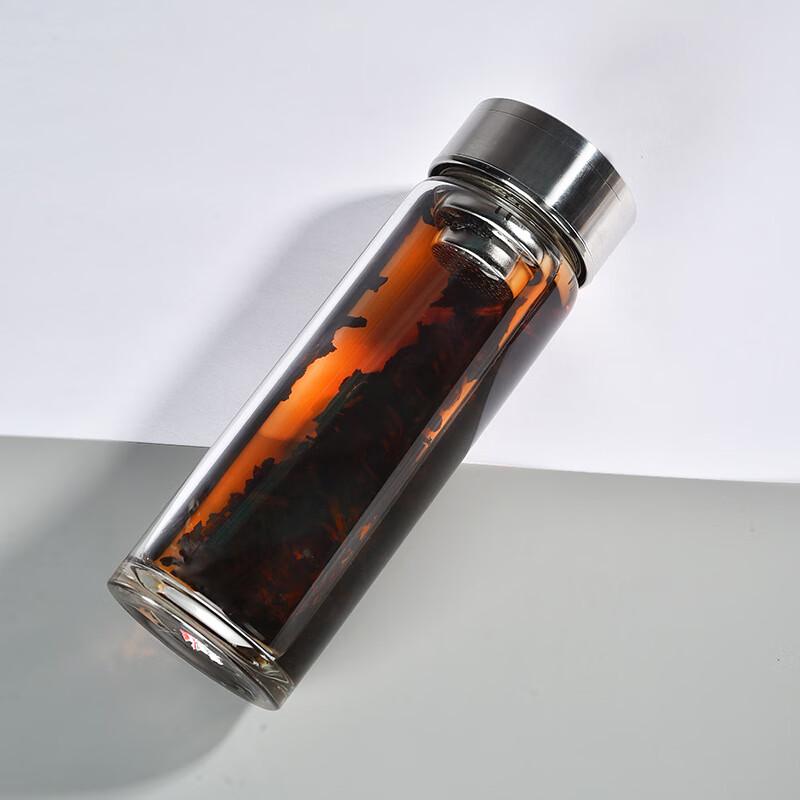 Shangqi 500ml Glass Tea Infuser Mug with Stainless Steel Lid