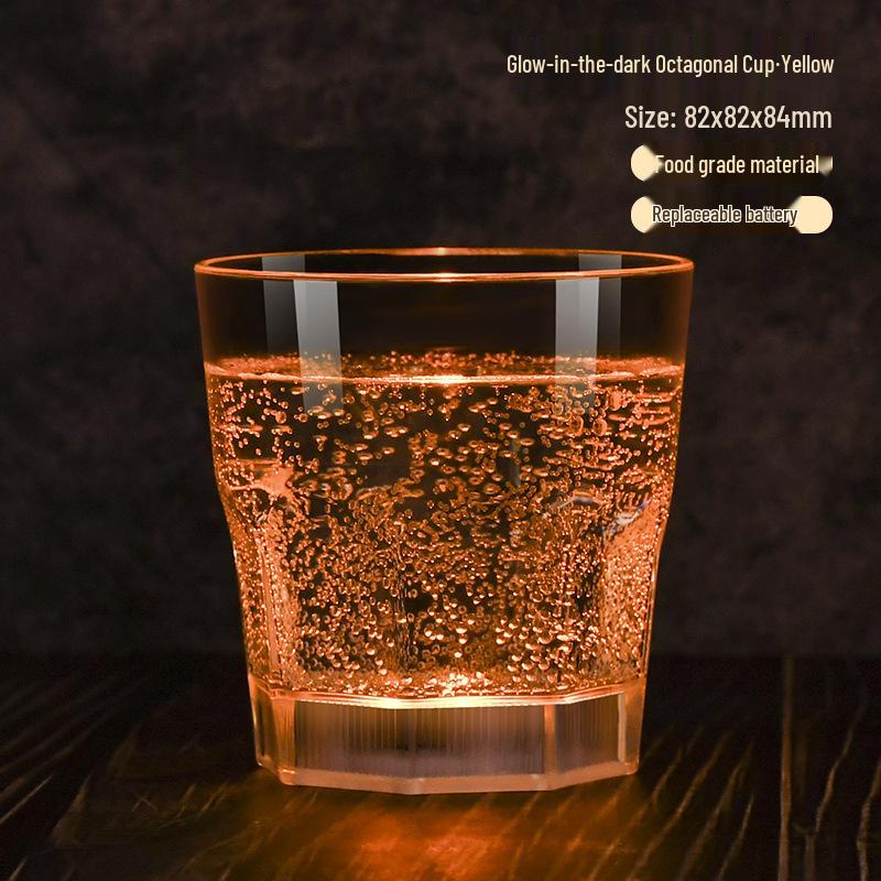 Food-Grade LED Light-Up Champagne Glass - Novel Atmosphere Wedding Banquet Wine Cup