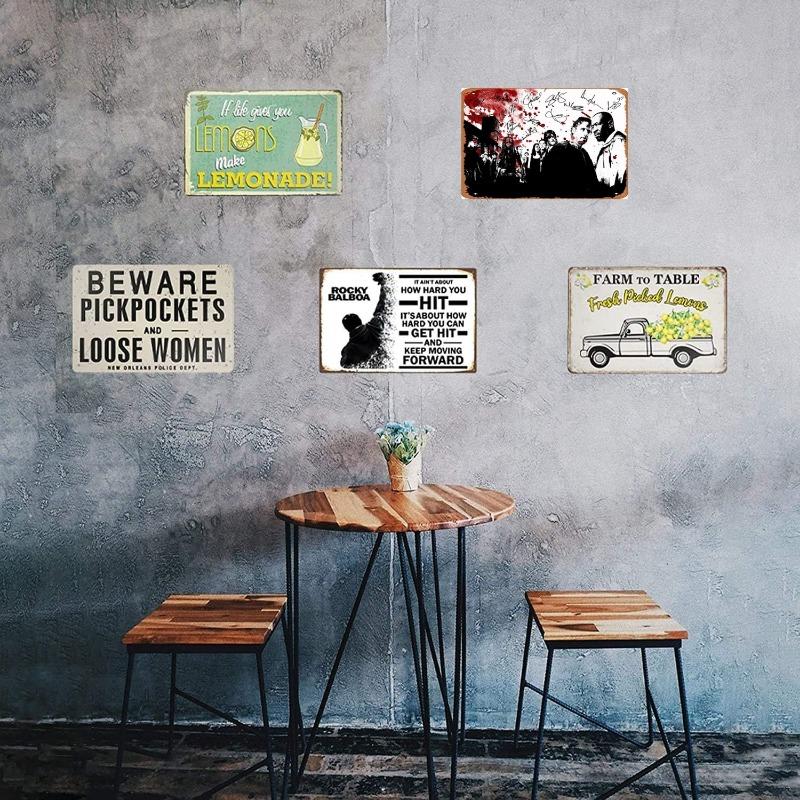 Metal Tin Poster The Walking Dead Movie Metal Sign Plaque Poster for Bar Club Wall Decor Retro Home Vintage Wall Plate Pendant