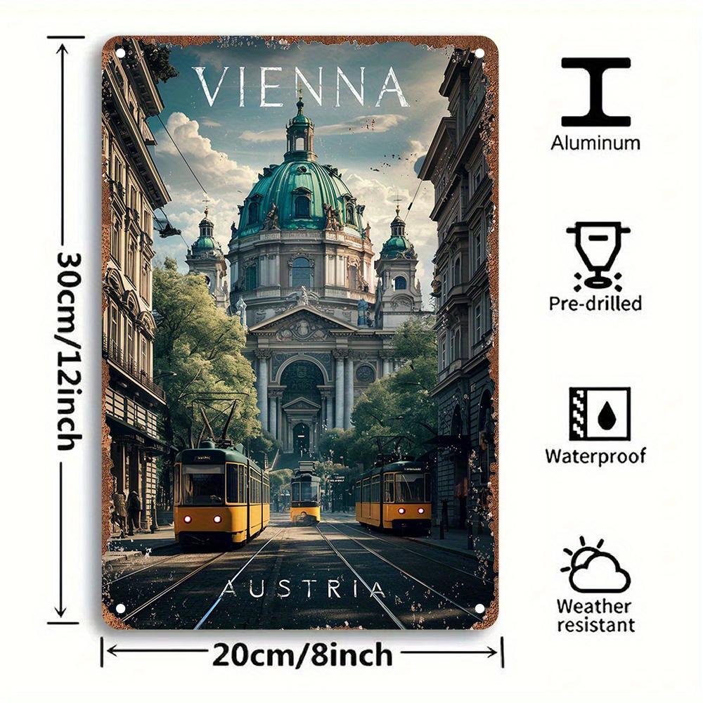 Putuo Decor pc German Vintage Metal Tin Sign In This Office We Laugh Together Wall Art Decor for Home Office Studio Gif