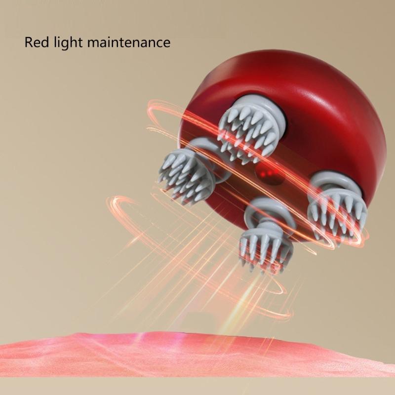 Scalp Massager Portable Electric Head Massager with 3 Massage Mode and 4 Massage Heads Handheld Head Massager for Body