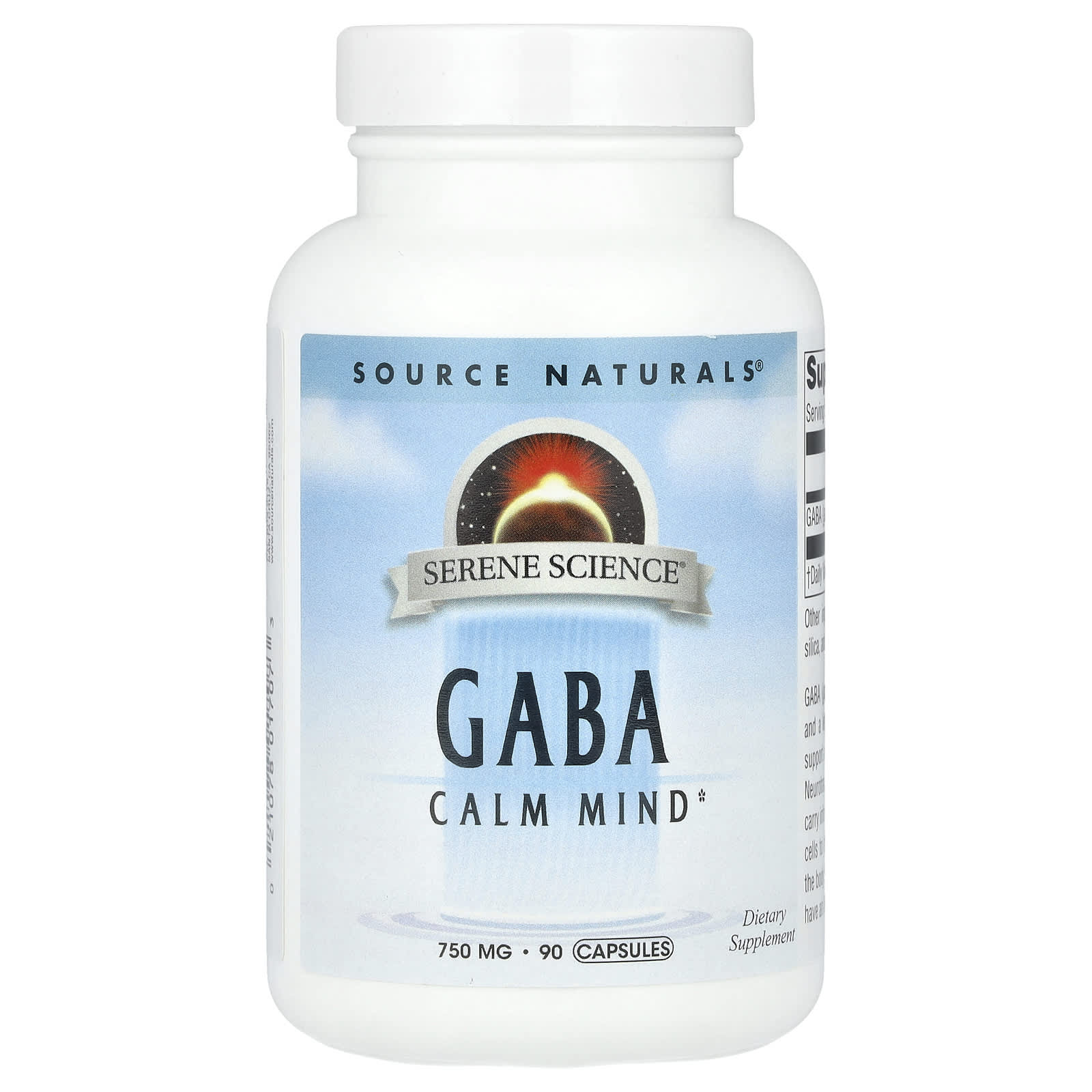 

Serene Science®, Gaba, 750Mg, 90 Capsules
