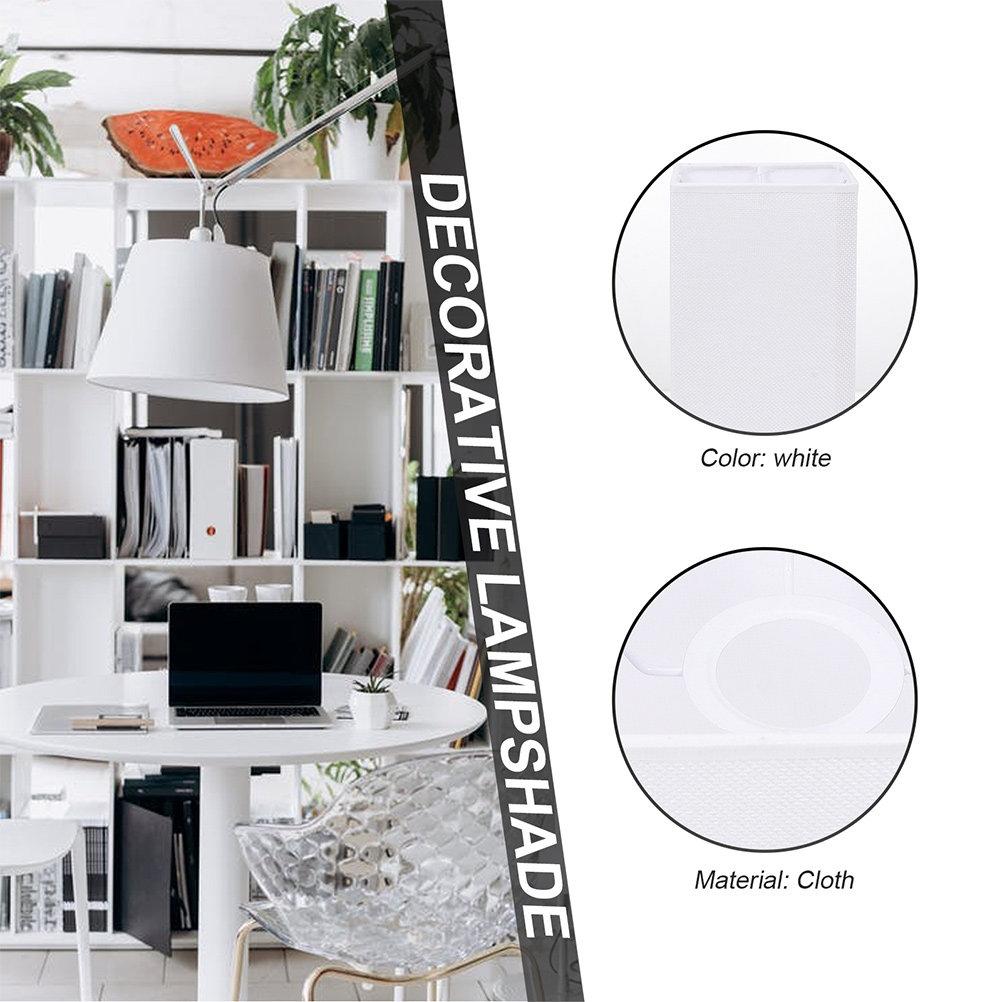 2Pcs Lamp Shade Accessories Fabric Lampshade Decorative Light Cover Bedroom Living Room Pendant Light Fixture Cover