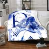 Football Player Action Blankets Flannel Printed Breathable Warm Throw Blanket for Home Office Bedspreads 0708a56