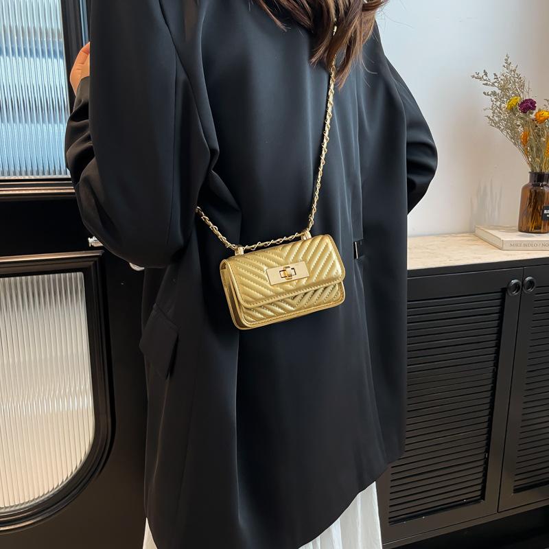 2026 5 Color NEW Design Bags for Women, Trendy New Western-style Chain Mini Crossbody Bags, Fashionable Temperament Bags