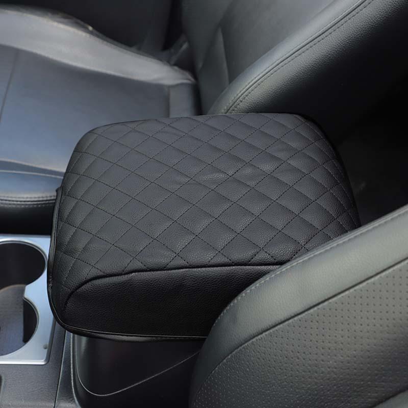 Leather Armrest Protective Cover Anti-Scratch Pad Decoritive Cover For Mitsubishi PAJERO 2007-2021  Car Interior Accessories