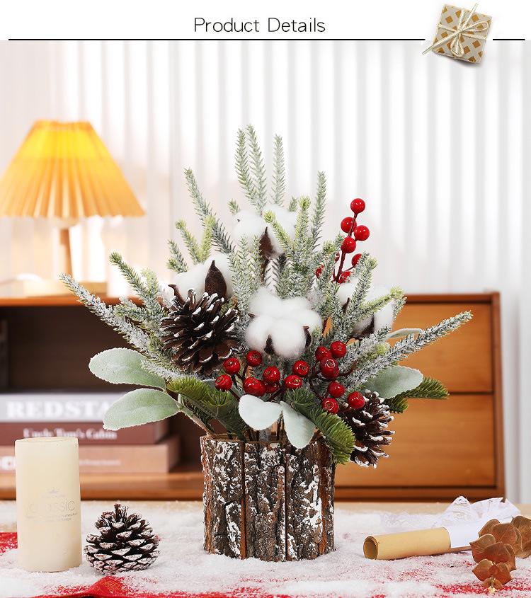 Vánoční stromeček, domácí dekorace do ložnice, párty, vánoční dekorace se sněhem, okenní stolní vánoční ozdoby