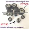 Pneumatic Belt Sander Parts: 10x330 & 20x520, Front Guide Wheel & Shaft Rod