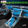 For Mercedes Benz EQE 350 500 SUV  2024 Car Accessories Interior Thin Film Transparent TPU Gear Panel Center Console Sticker