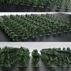 100Pcs Soldier Model Kit Play Sandtray Warrior Doll Fighting Scene Plastic Static Model Ornament Soldier People Military Model Children
