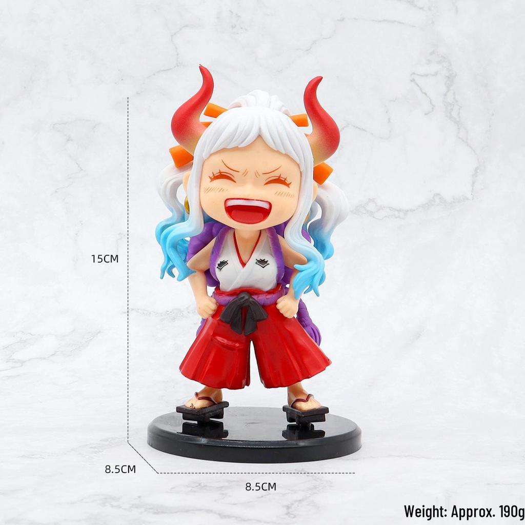 One Piece Q Version Sitting Pose Luffy, Zoro, Sanji Figures - Trendy Play Doll Model Toy Ornament