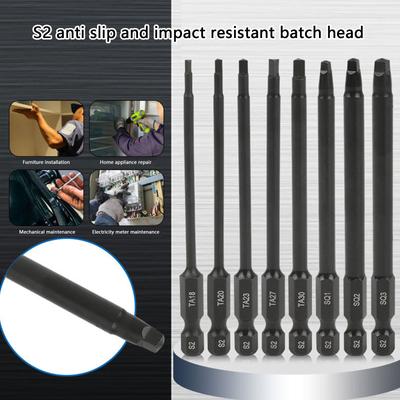 Impact Resistant Screwdriver Bits With Magnetic Cores Fit for Furniture Assembly And Automotive Maintenance Precise Work