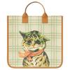 Gucci Cat Print Open Tote Bag Kids Handbags Green Ivory 550763-FABDM-8678