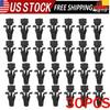 30-Car Bumper Grille Retainer Fastener Clips Bumper Hood Clips For Nissan Black
