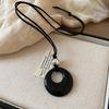Love Pendant Necklace Internet Celebrity Fashion Versatile Sweater Chain High Sense Jewelry
