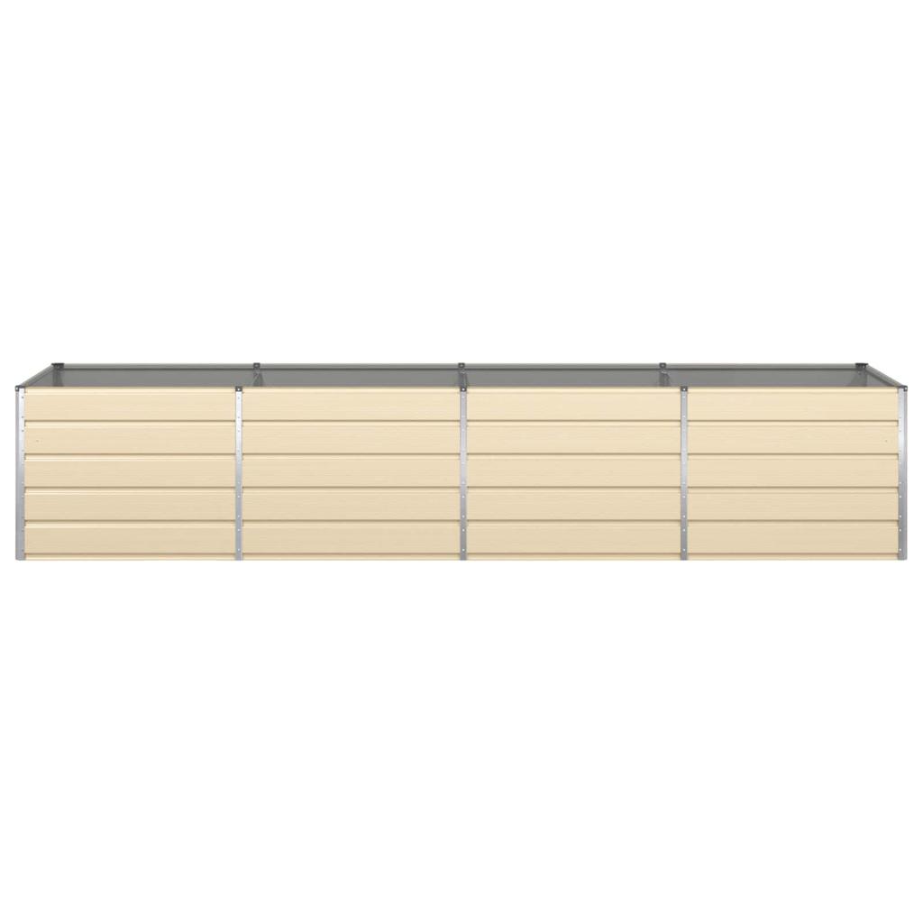 Ivory Plant Trough 385 X 100 X 75 Cm Galvanized Steel
