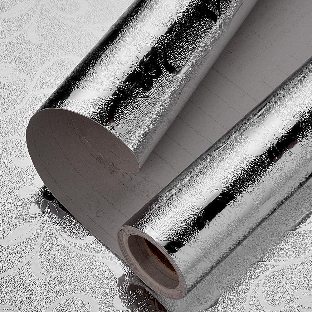 Thickened Waterproof High-Temp Resistant Aluminum Foil Kitchen Cabinet Self-Adhesive Oil-Proof Sticker